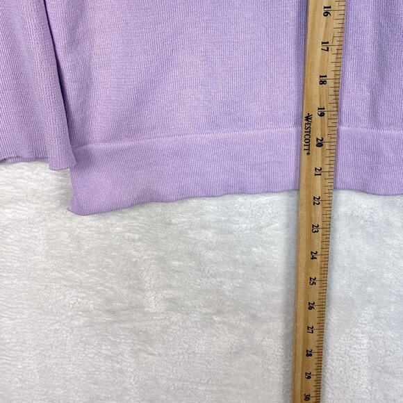 Tuckernuck Clayton Sweater Polo Womens XL/XXL Purple Boxy Knit Preppy Soft Girl - Picture 7 of 9
